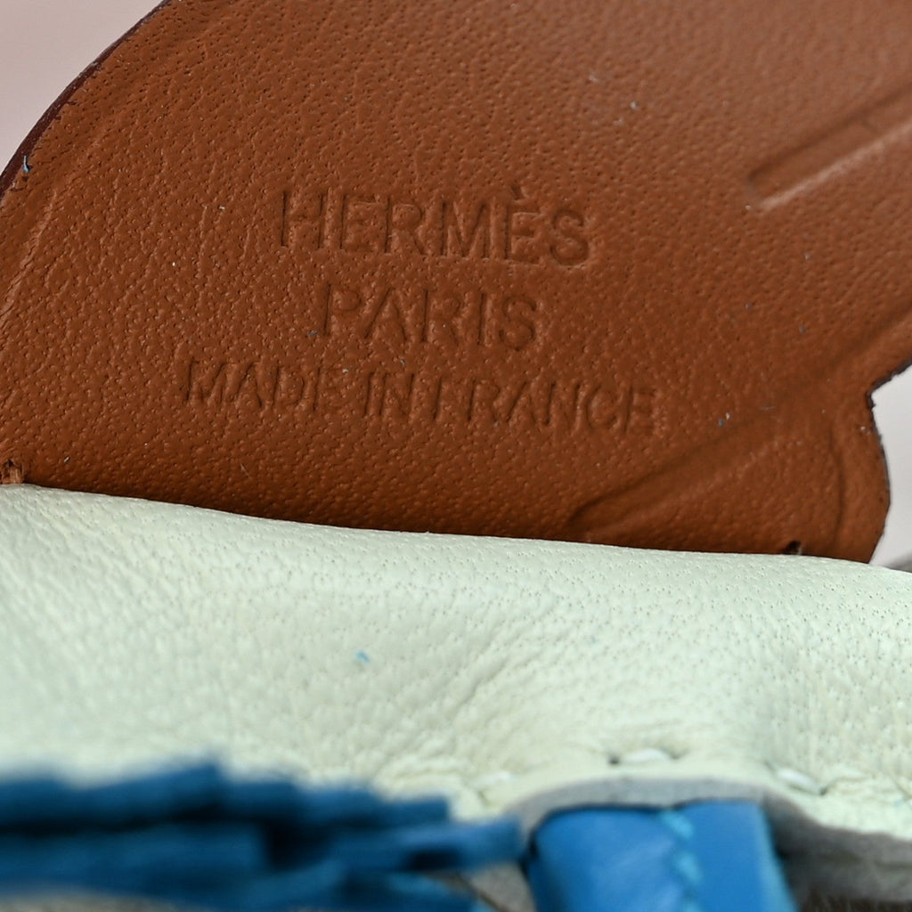 Milo Lambskin Grigri Rodeo Pegase Horse Bag Charm PM Vert Fizz Bleu Zanzibar Gold
