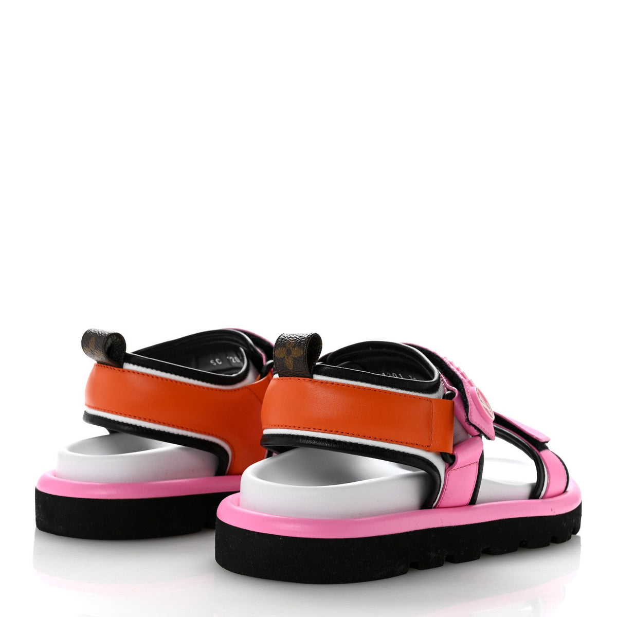 Calfskin Pool Pillow Flat Comfort Sandals 38 Rose Pop Pink