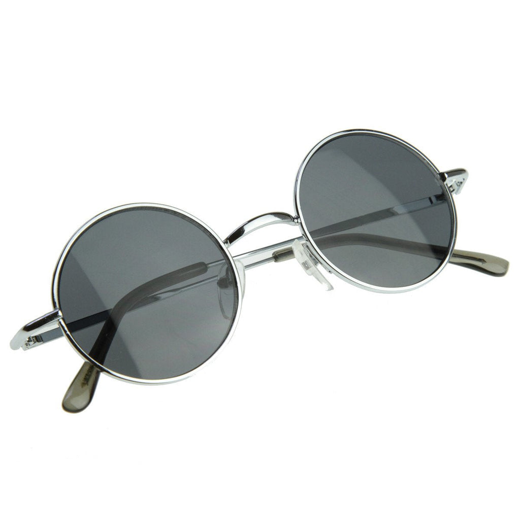 Small Retro Lennon Style Round Dapper Sunglasses 8237