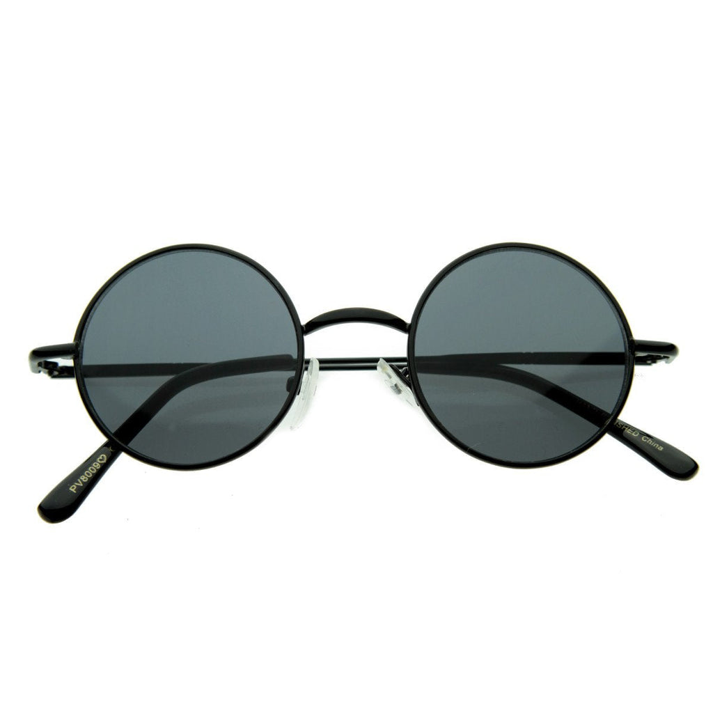 Small Retro Lennon Style Round Dapper Sunglasses 8237