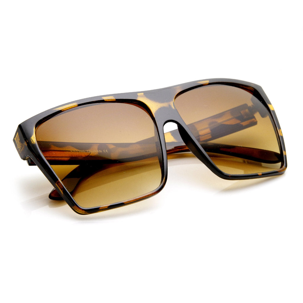 Oversize Square Retro Block Hipster Sunglasses 9259
