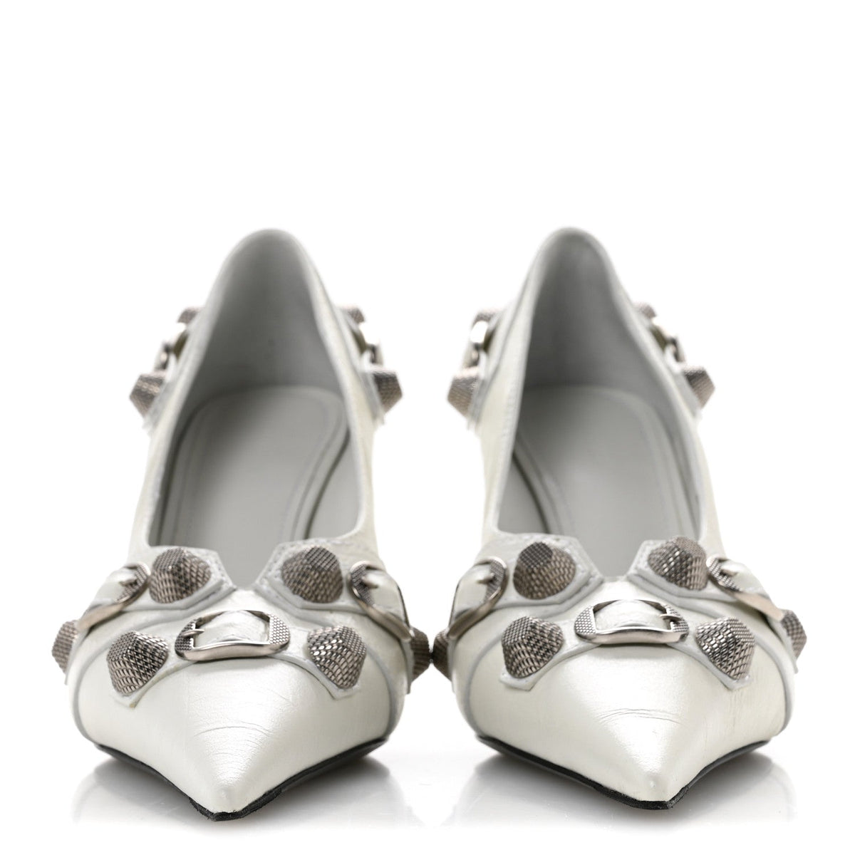Agneau Arena Cagole 90mm Pumps 38 White