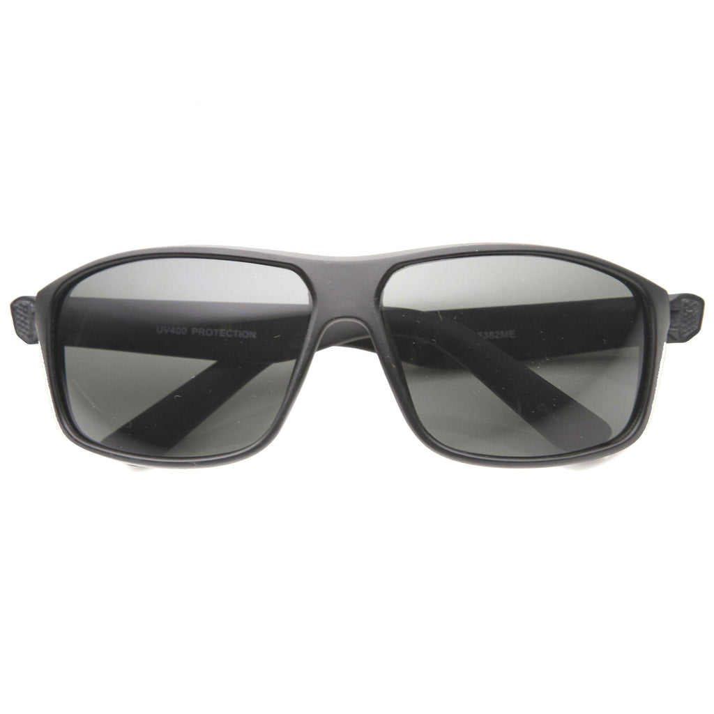 Men's Rectangular Active Sports Composite Lens Sunglasses 9873