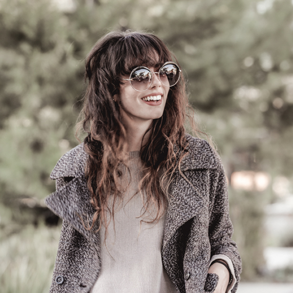 Oversize Women's Round Eye Lid Fast Fashion Sunglasses 9789