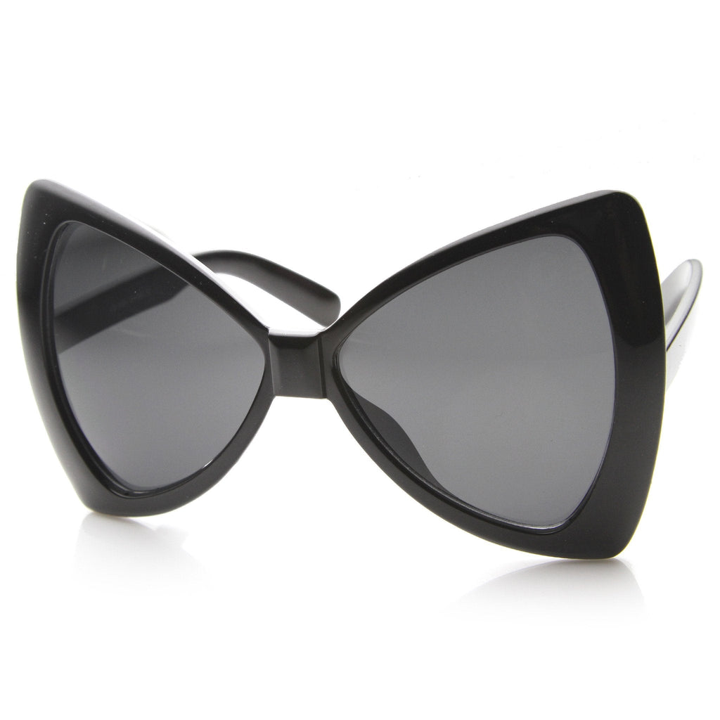 Oversize Bow Tie Cat Eye Retro Sunglasses 9884