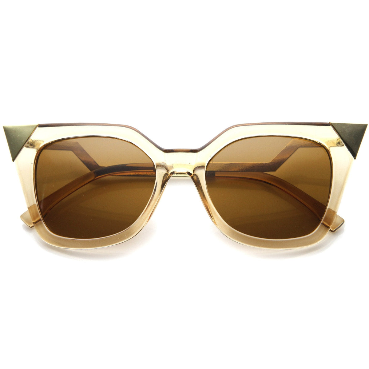 Modern Horn Rimmed Hot Tip Cat Eye Sunglasses A055