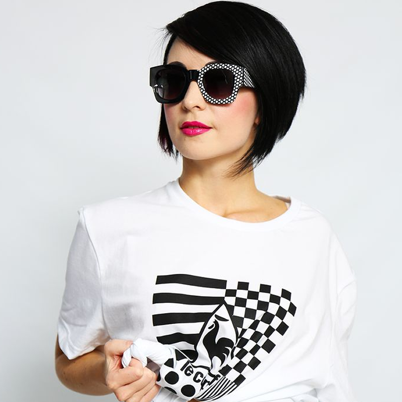 Womens Half Print Graphic Square Horned Rim Sunglasses 9134