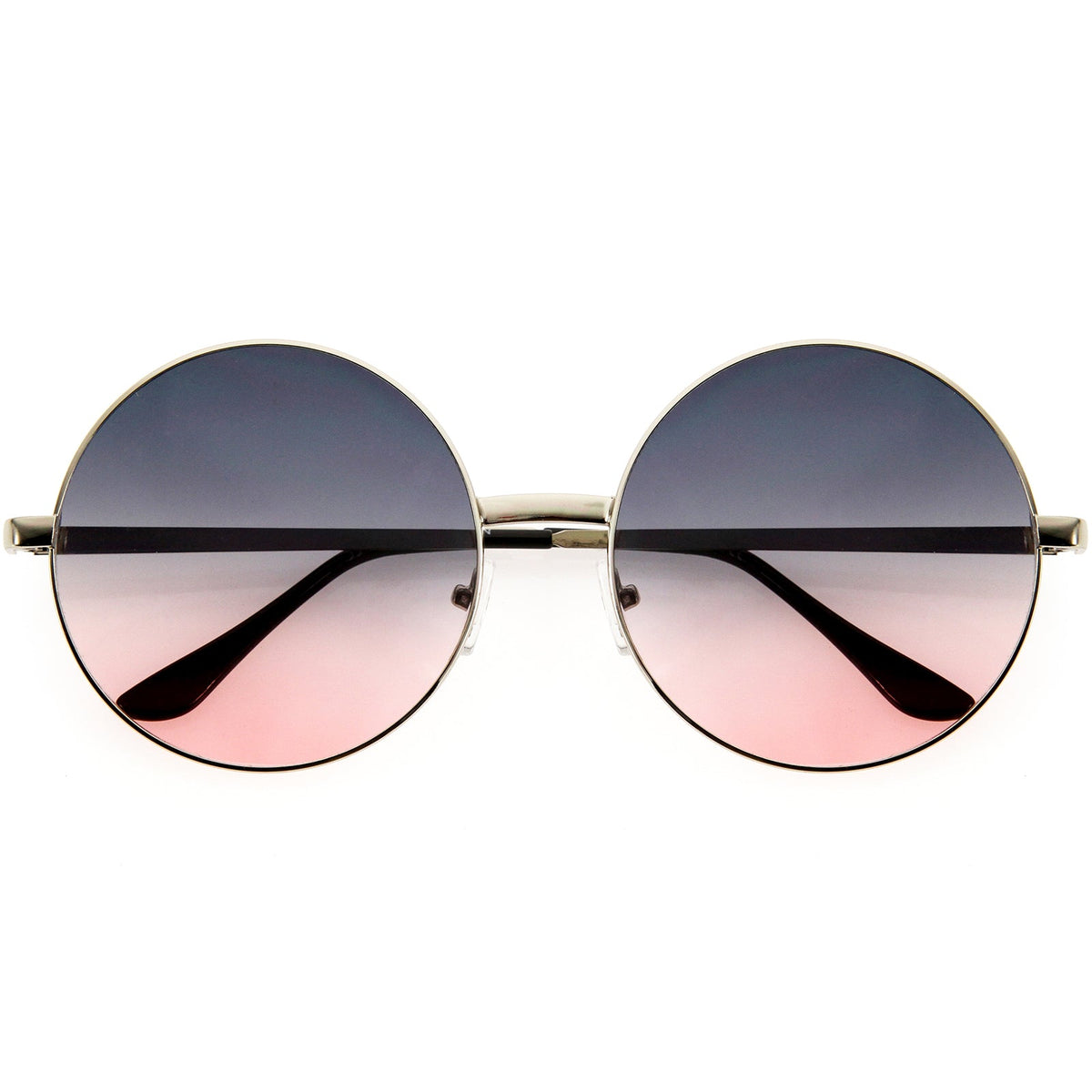 Oversize Vintage Inspired Metal Round Circle Sunglasses 8370