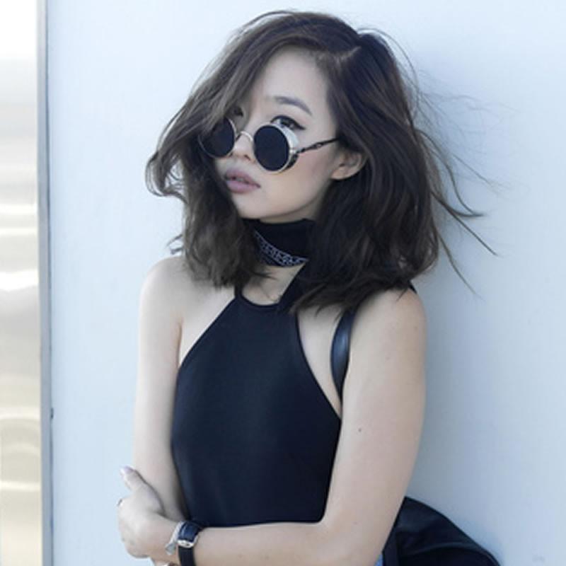 Vintage Inspired Round Metal Can Steampunk Sunglasses 9577