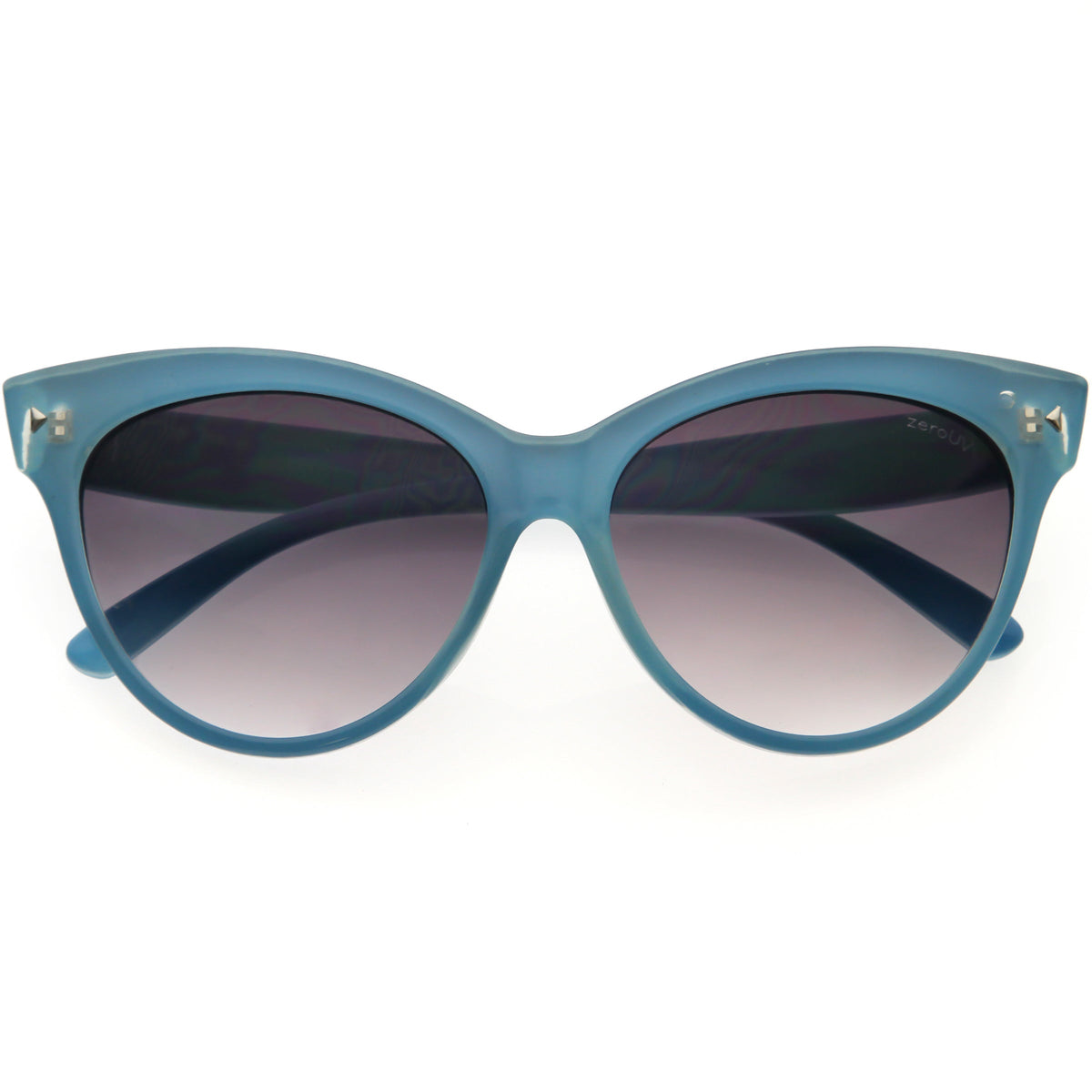 High Pointed Tip Inset Frame Oversize Cat Eye Sunglasses 8462