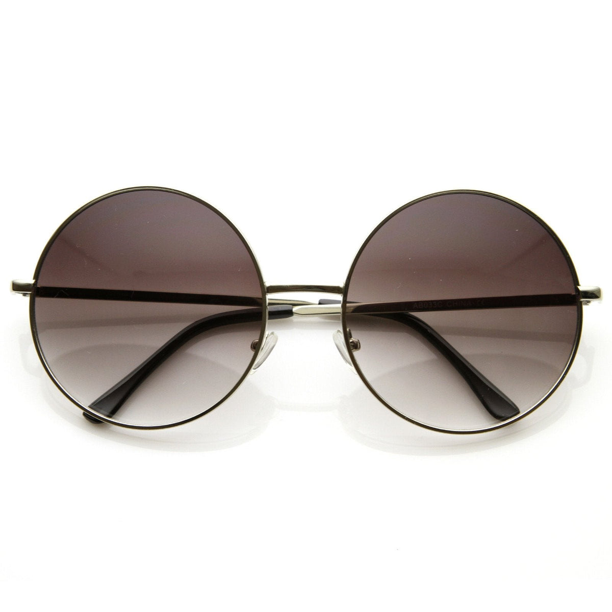 Oversize Vintage Inspired Metal Round Circle Sunglasses