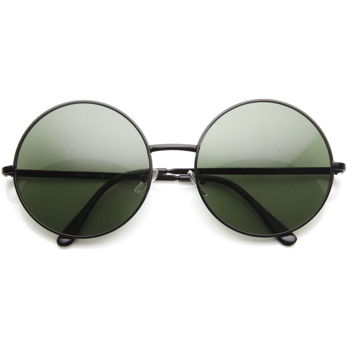 Oversize Vintage Inspired Metal Round Circle Sunglasses