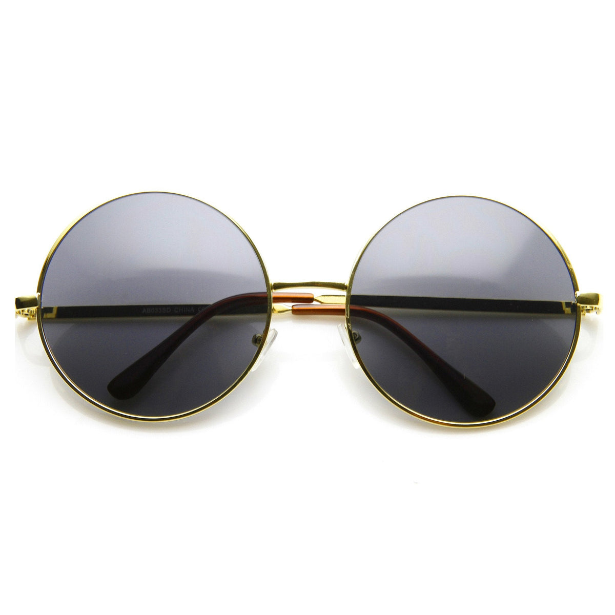 Oversize Vintage Inspired Metal Round Circle Sunglasses