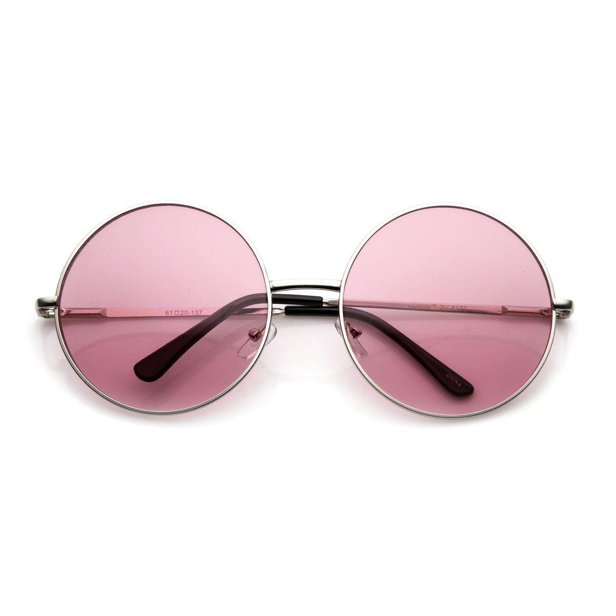 Oversize Vintage Inspired Metal Round Circle Sunglasses