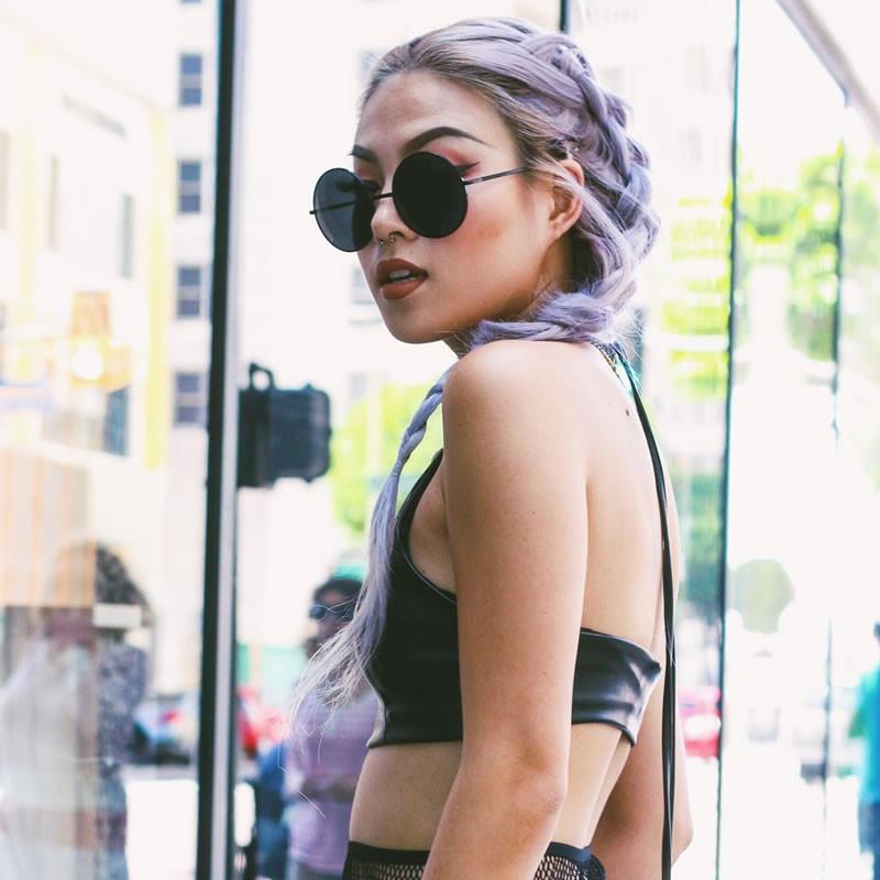 Oversize Vintage Inspired Metal Round Circle Sunglasses