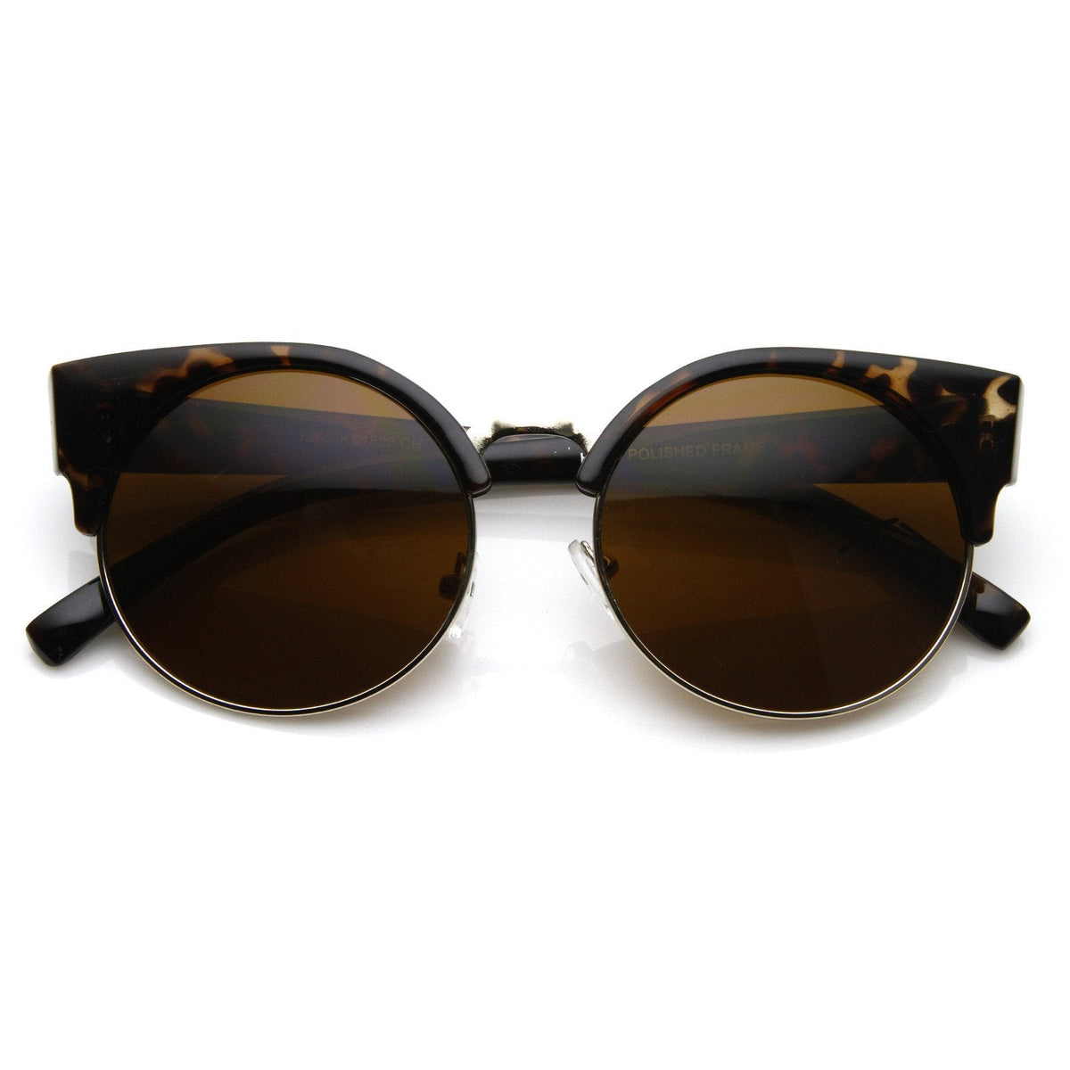 Vintage Indie Round Circle Cat Eye Sunglasses