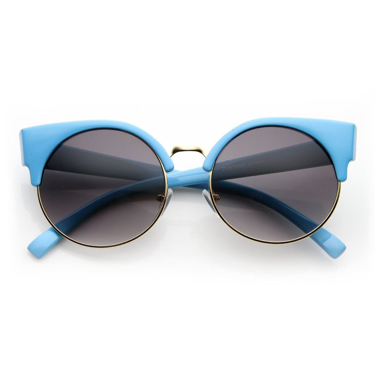 Vintage Indie Round Circle Cat Eye Sunglasses