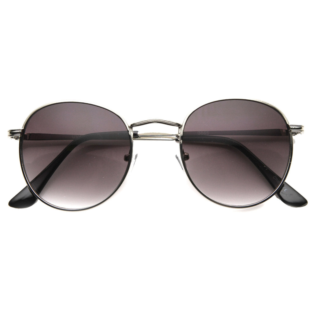 Retro Indie Hipster Round Metal Sunglasses