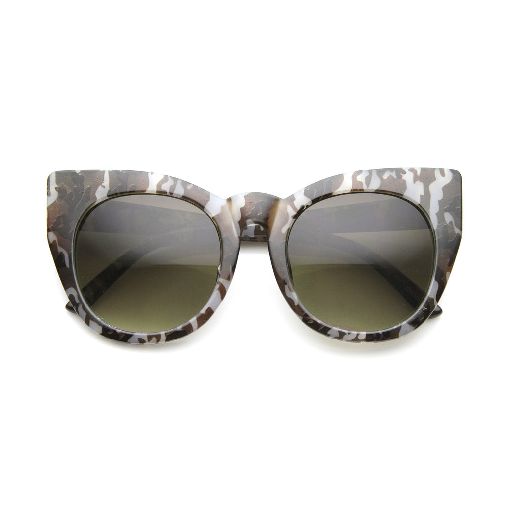 Women's Retro 1960's Mod Oversize Cat Eye Sunglasses