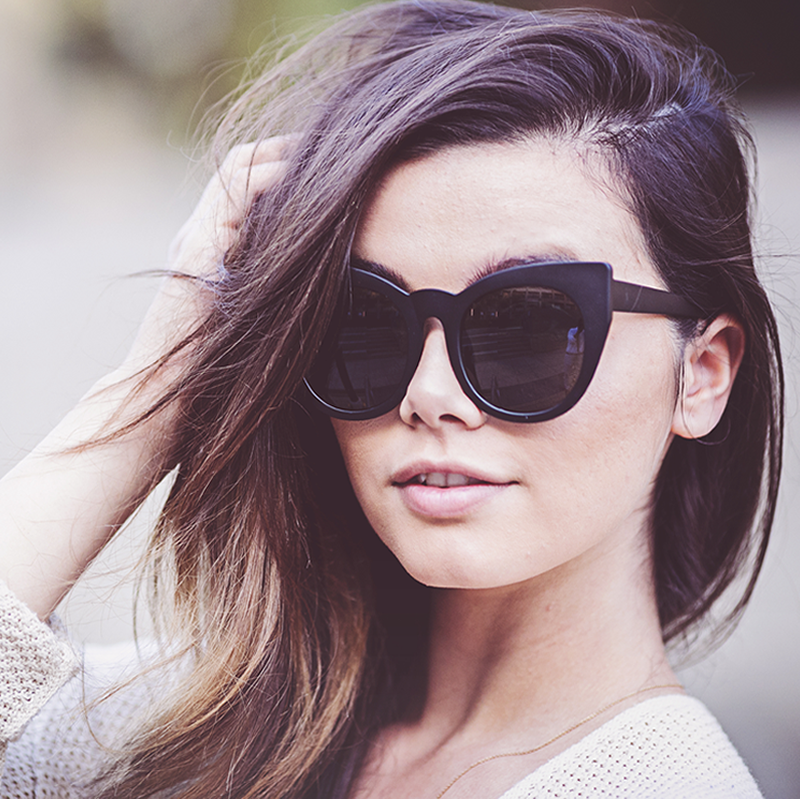 Women's Retro 1960's Mod Oversize Cat Eye Sunglasses