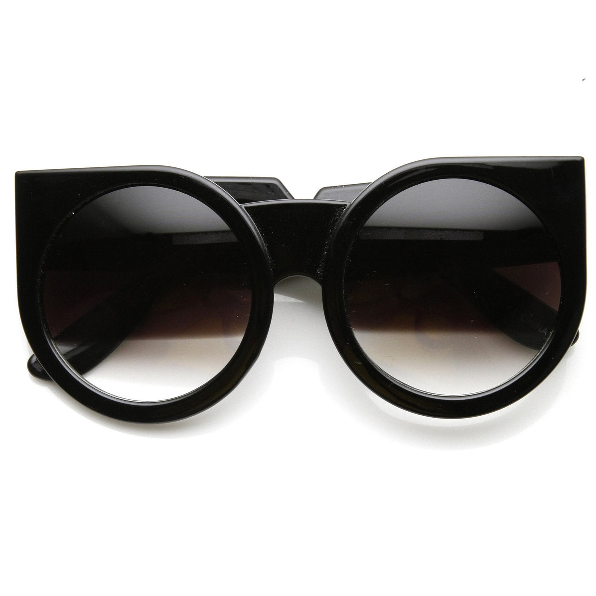 Women's Designer Super Bold Round Cat Eye Sunglasses