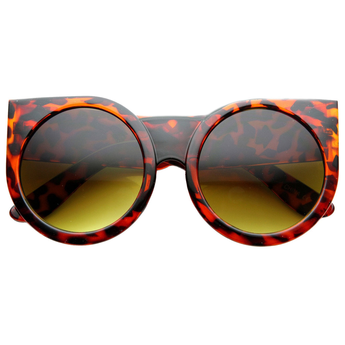 Women's Designer Super Bold Round Cat Eye Sunglasses
