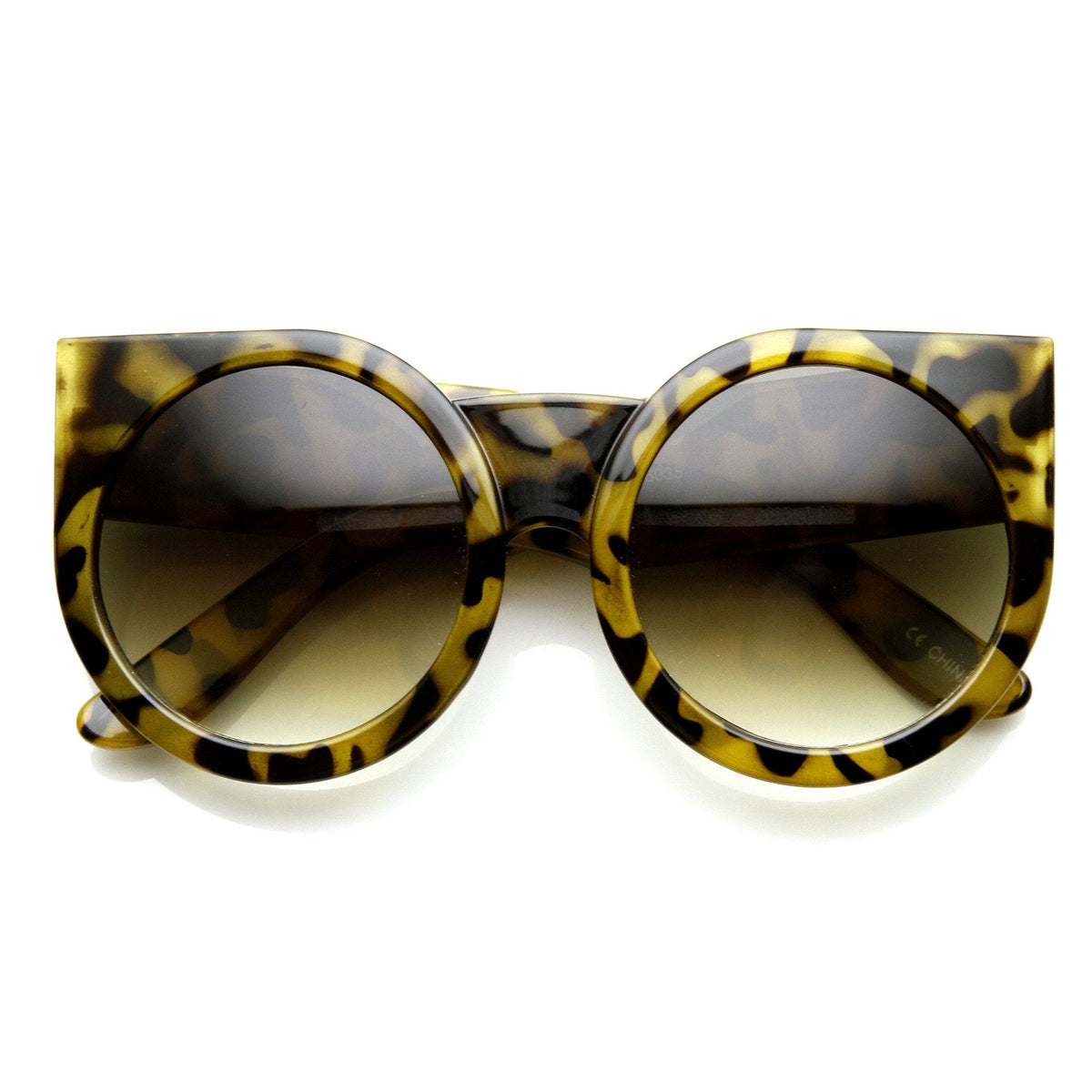 Women's Designer Super Bold Round Cat Eye Sunglasses