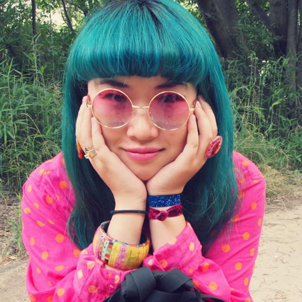Retro Hippie Round Multi Color Rainbow Lens Sunglasses