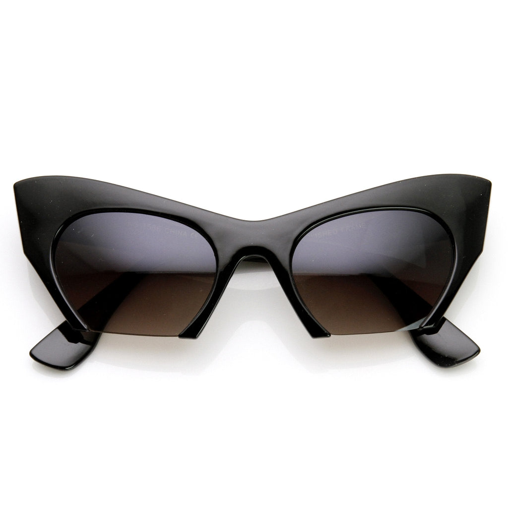 Women's Modern Cat Eye Bottom Cut Sunglasses