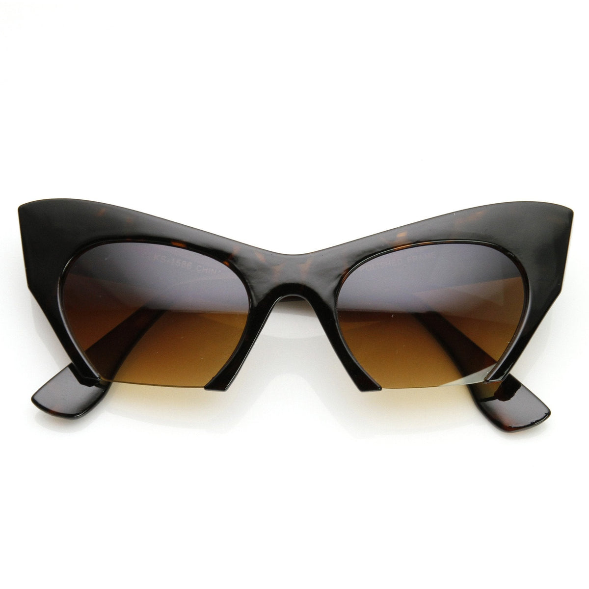 Women's Modern Cat Eye Bottom Cut Sunglasses