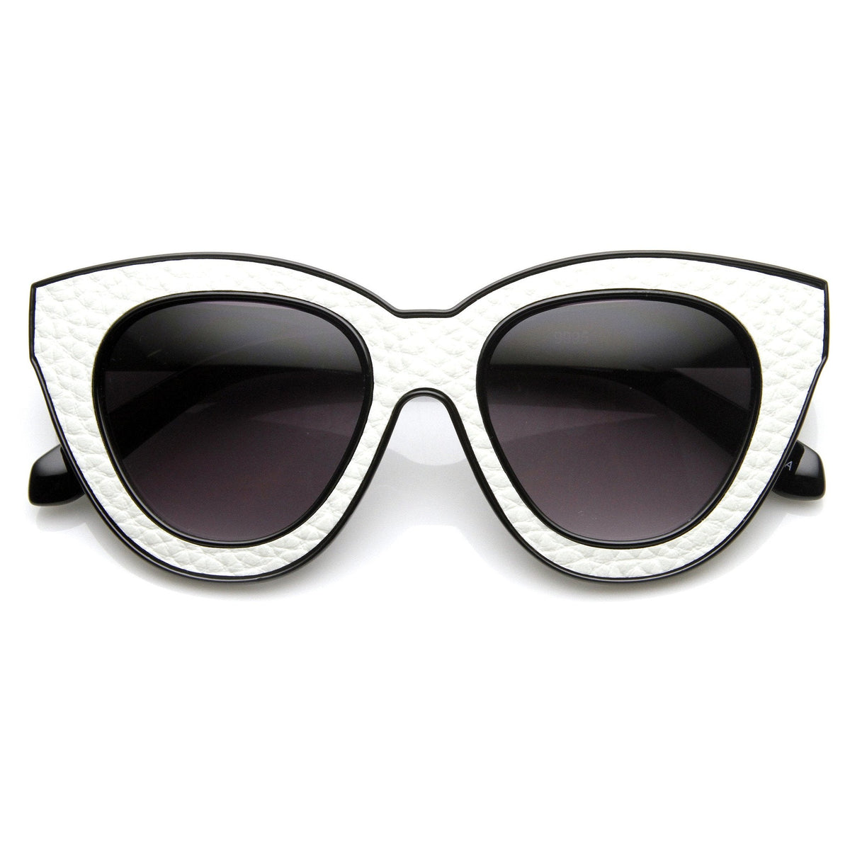 Indie Trendy Womens Block Cut Oversize Cat Eye Sunglasses