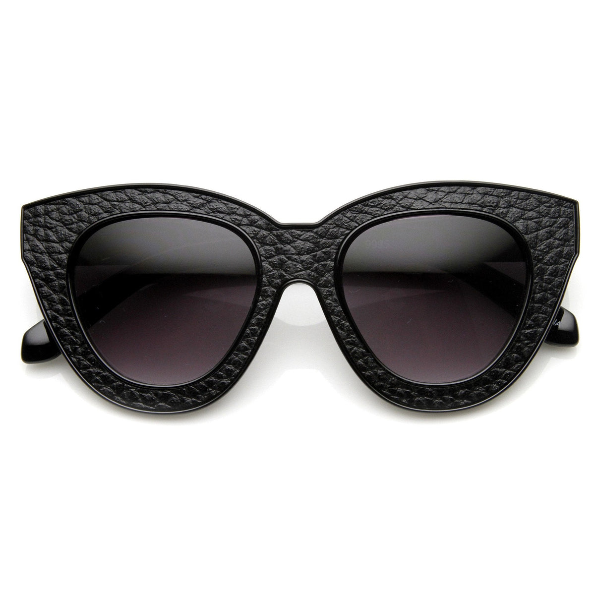 Indie Trendy Womens Block Cut Oversize Cat Eye Sunglasses