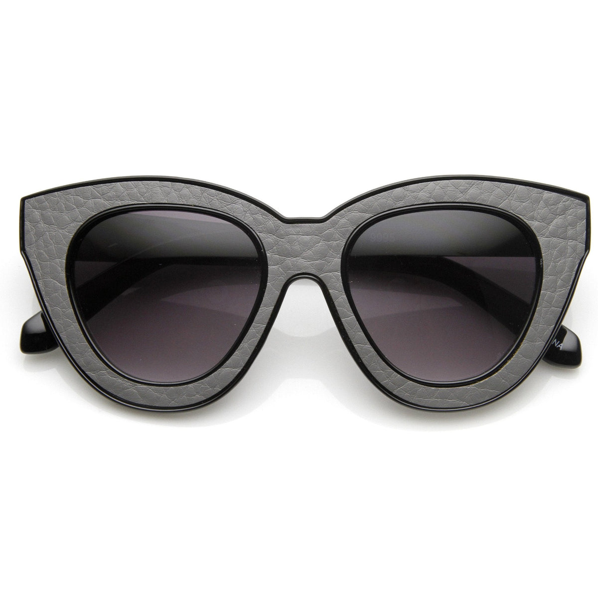 Indie Trendy Womens Block Cut Oversize Cat Eye Sunglasses