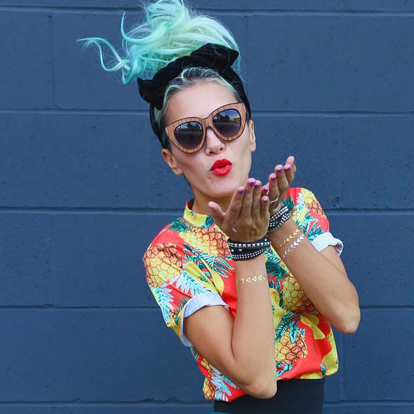 Indie Trendy Womens Block Cut Oversize Cat Eye Sunglasses
