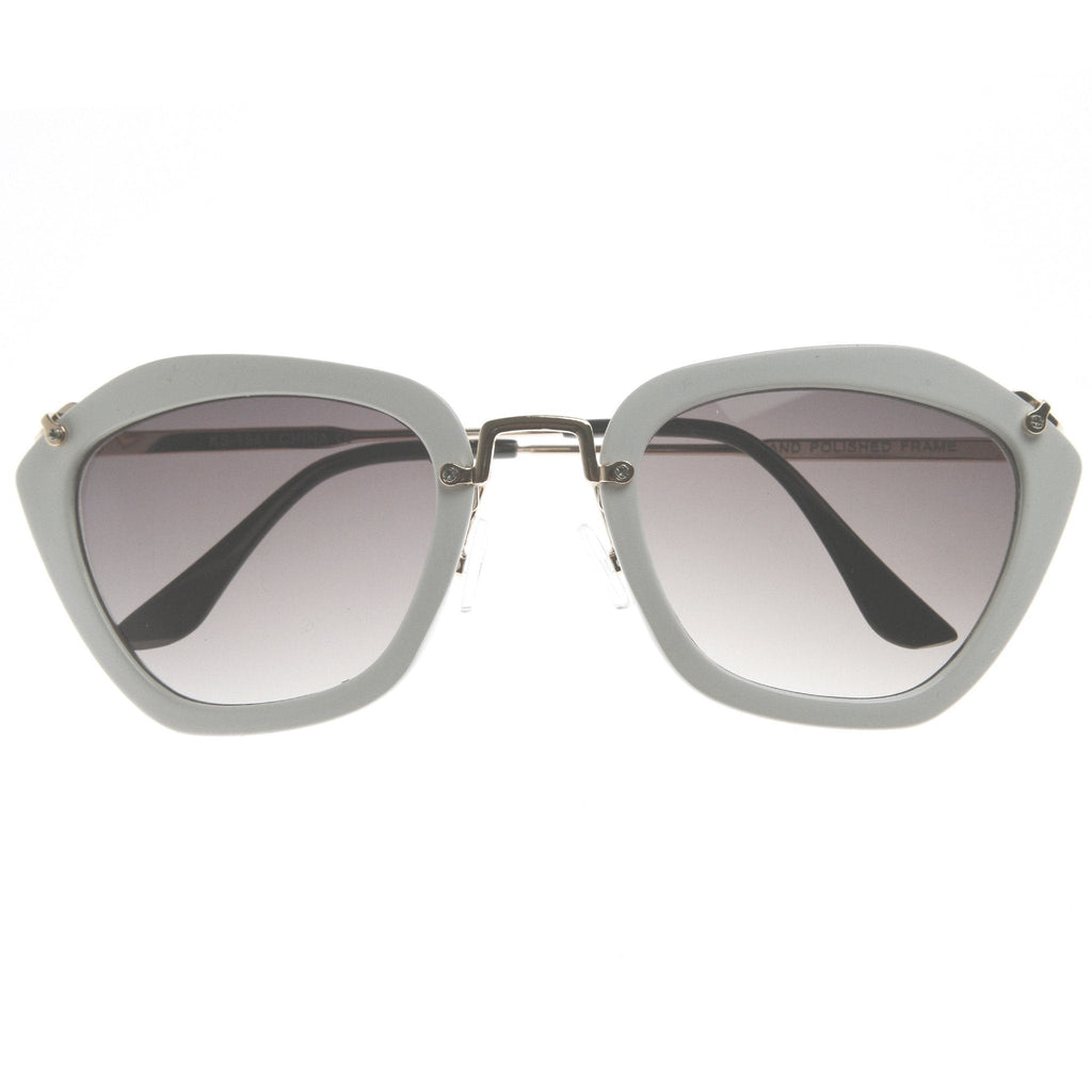 Fashion Hexagon Frame With Metal Accents Women's Sunglasses