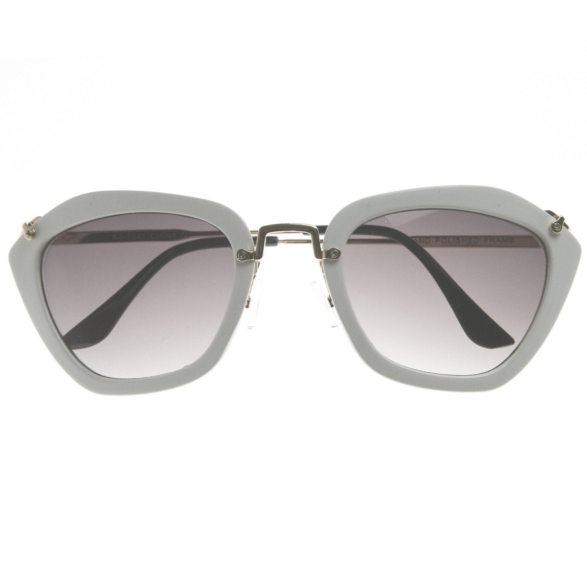 Fashion Hexagon Frame With Metal Accents Women's Sunglasses