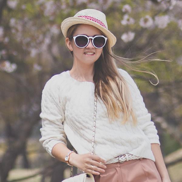 Women's Designer Block Cut Pattern Sunglasses
