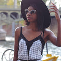 Super Round Half Frame Cat Eye Indie Sunglasses