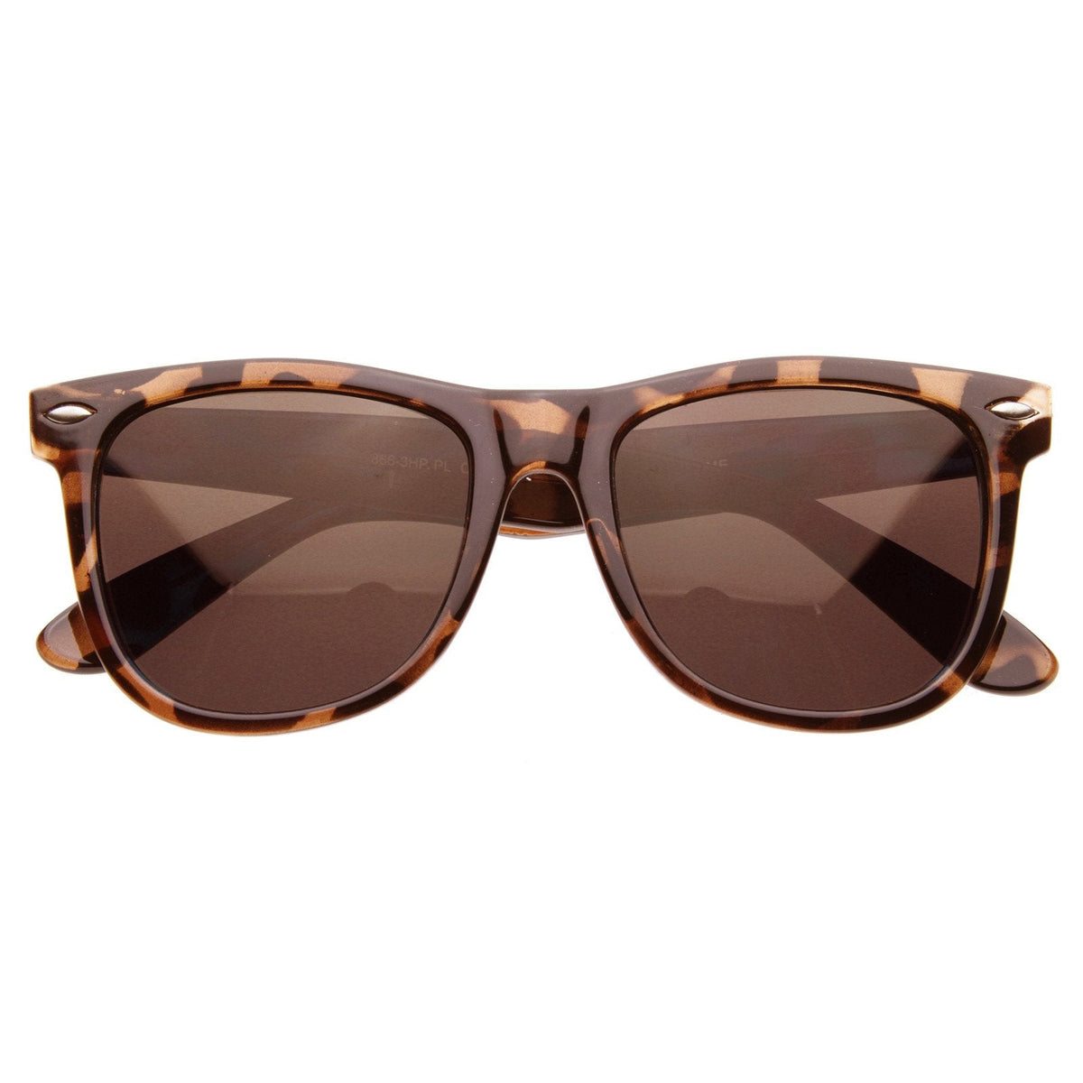 Classic Large Polarized Lens Horned Rim Sunglasses