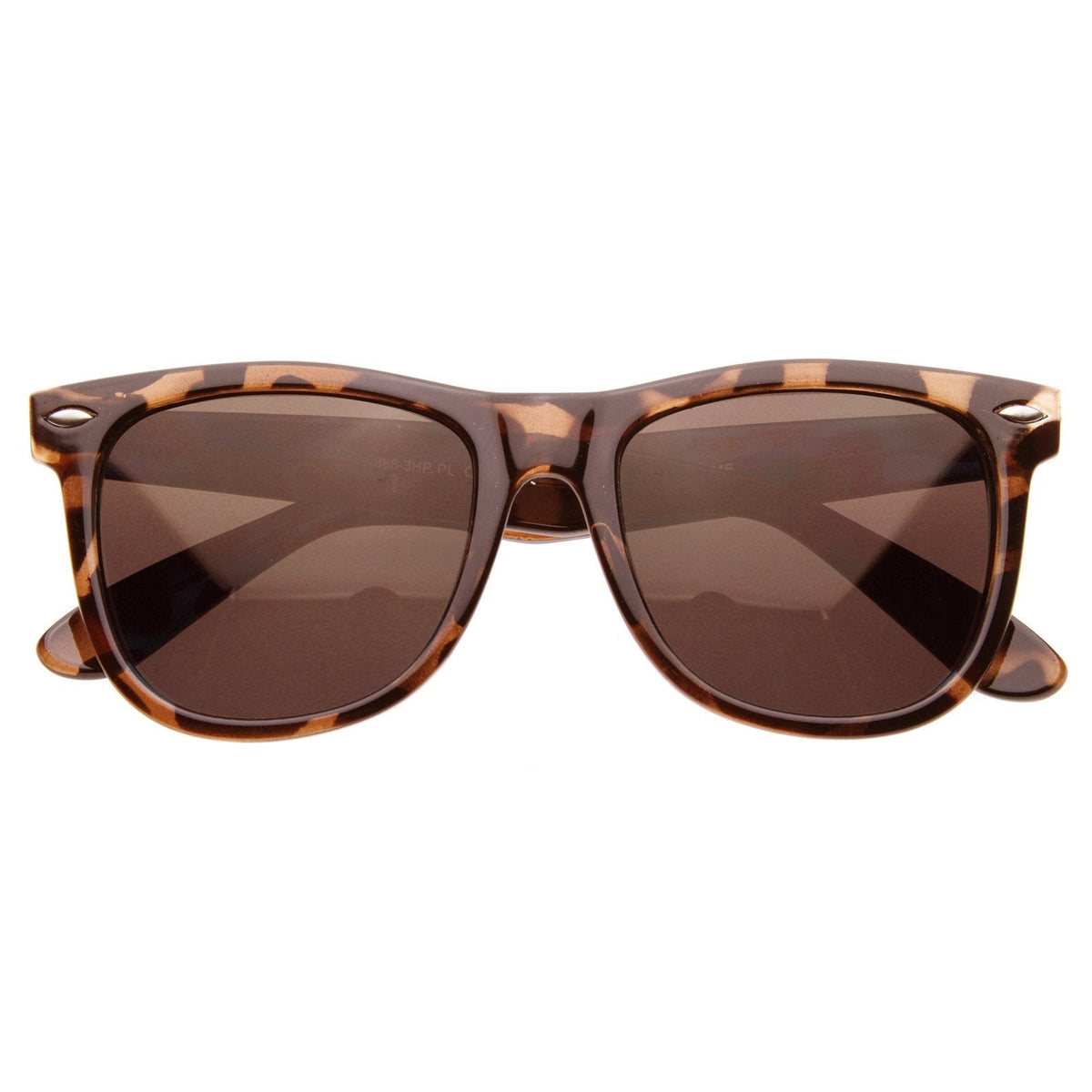 Classic Large Polarized Lens Horned Rim Sunglasses