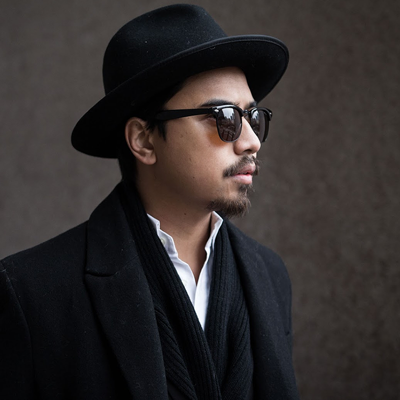 Indie Half Frame Horned Rim Vintage Inspired Sunglasses