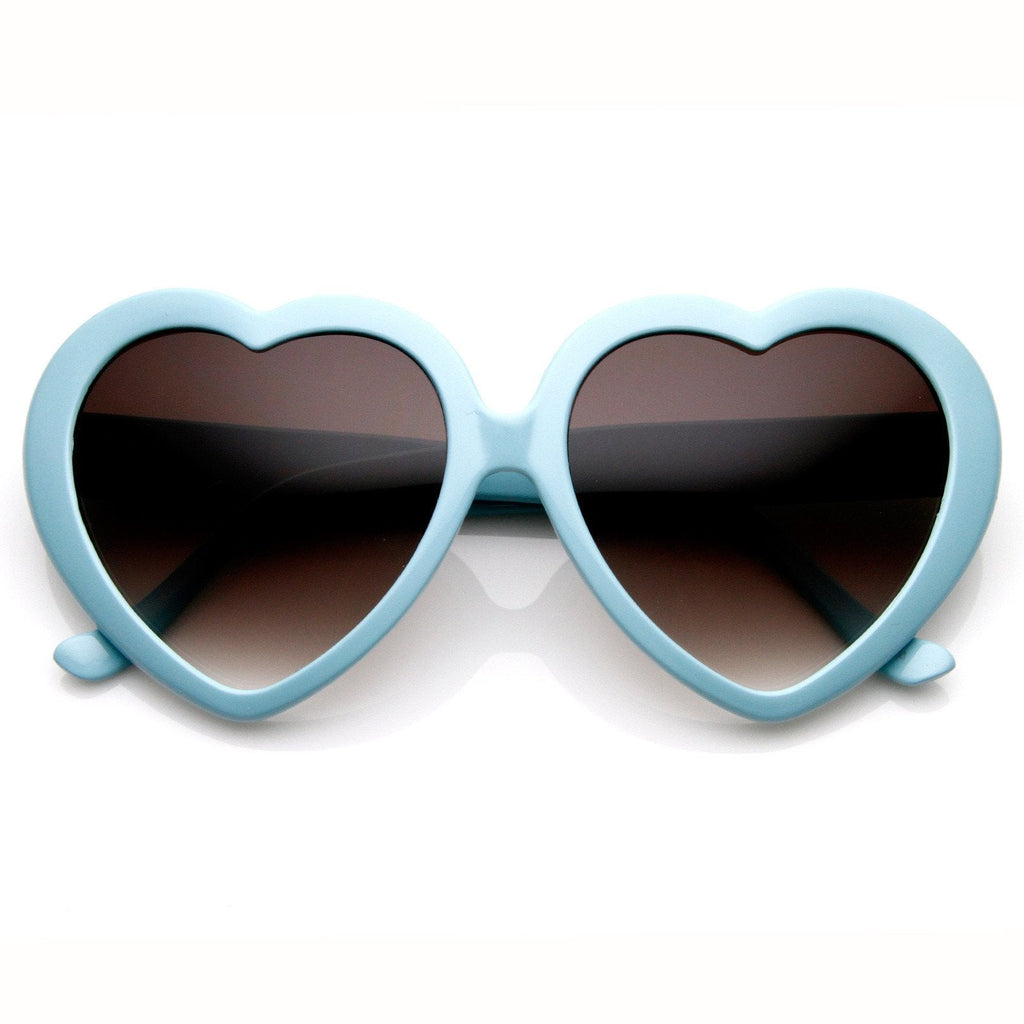Cute Womens Lolita Sweet Heart Shape Sunglasses