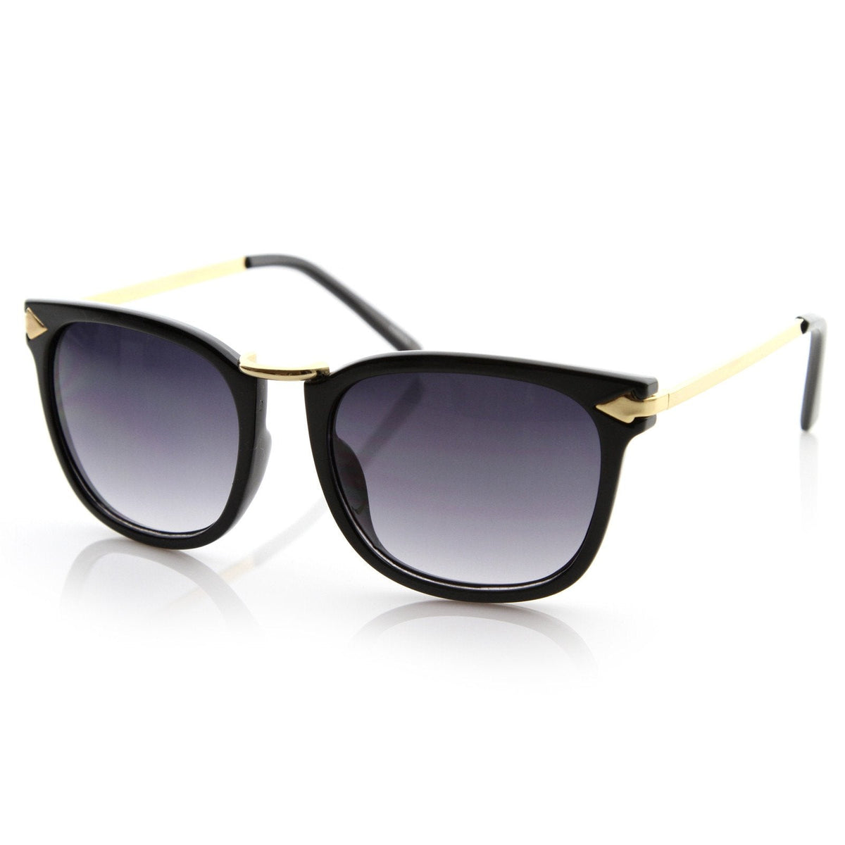 Vintage Artful European Fashion Horned Rim Sunglasses