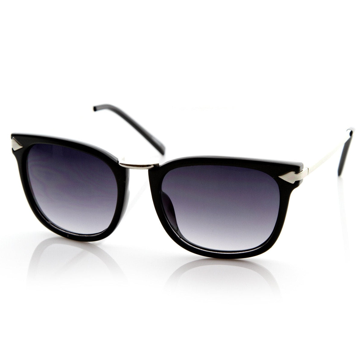 Vintage Artful European Fashion Horned Rim Sunglasses