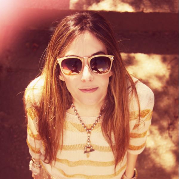 Vintage Artful European Fashion Horned Rim Sunglasses