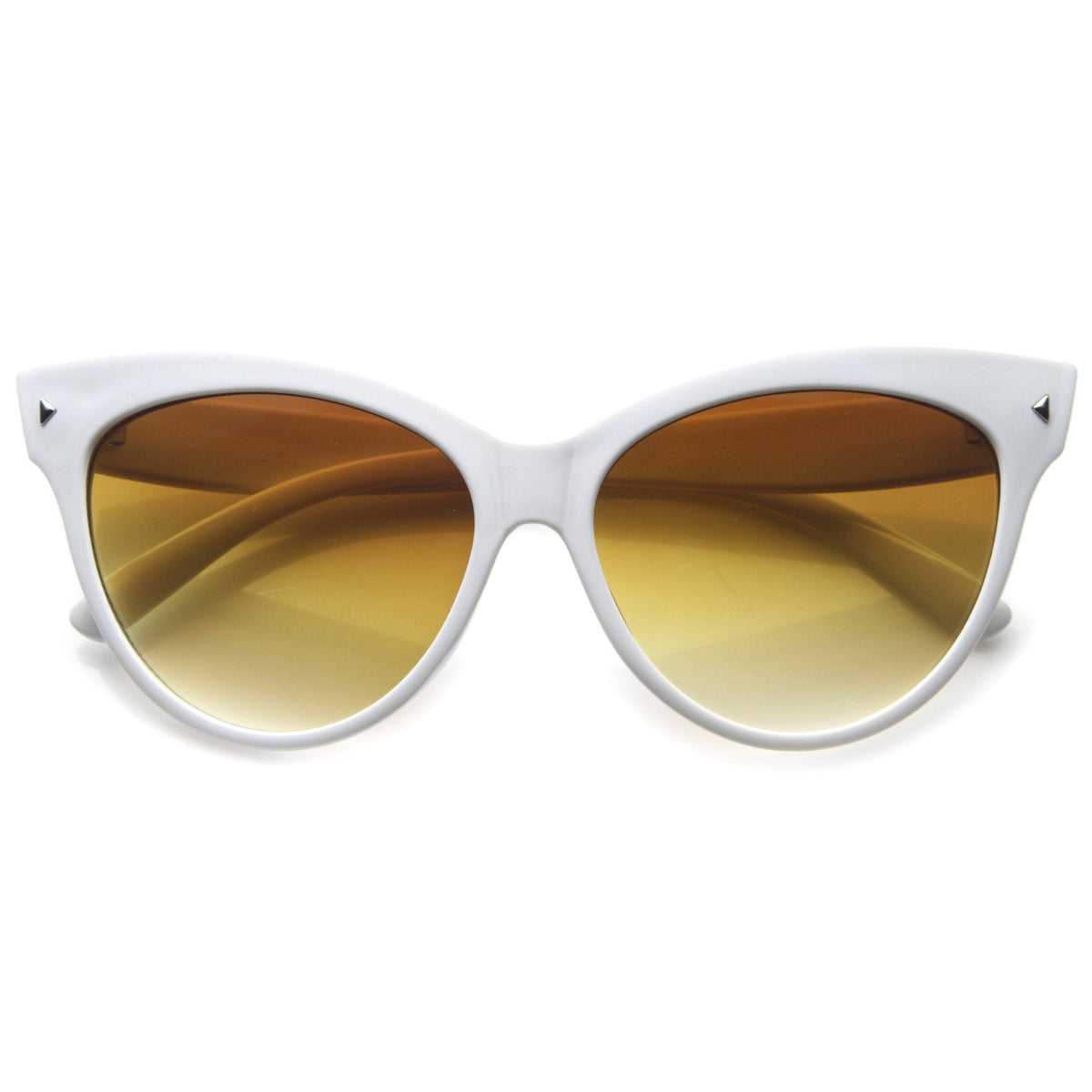 High Pointed Tip Inset Frame Oversize Cat Eye Sunglasses