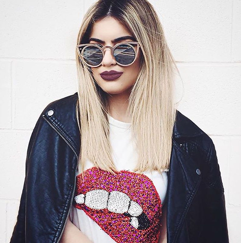 Women's Laser Cut Round Metal Mirrored Lens Sunglasses