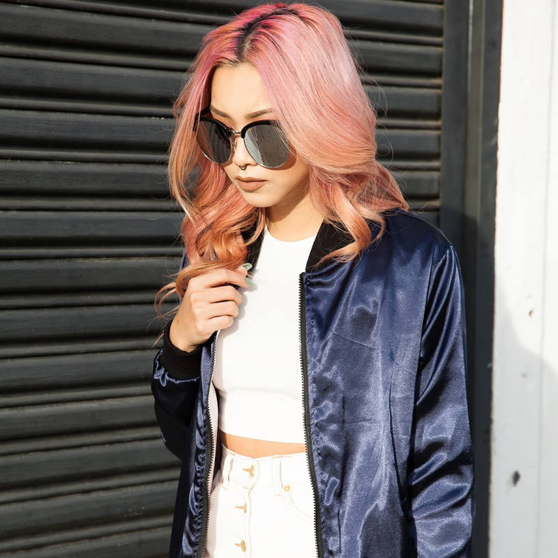 Oversize Round Horned Rim Half Frame Mirror Lens Sunglasses