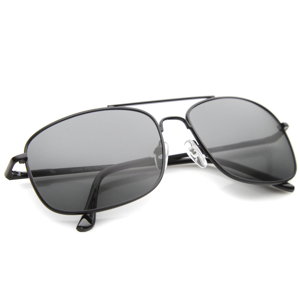 Classic Men's Square Wired Metal Aviator Sunglasses A028