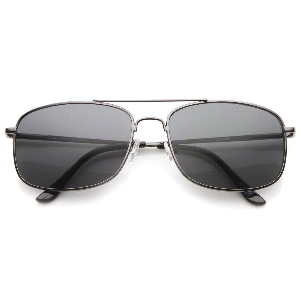 Classic Men's Square Wired Metal Aviator Sunglasses A028